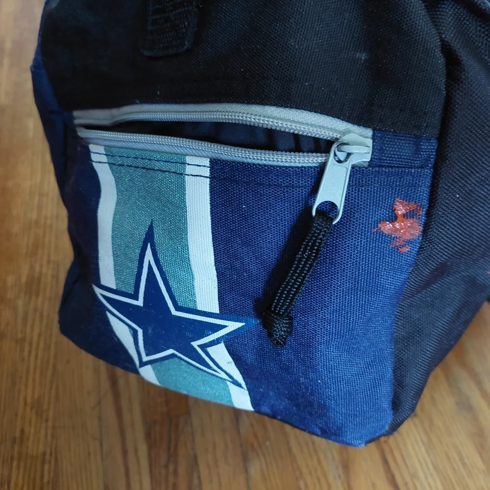 Vintage NFL Dallas Cowboys Blue Duffel Bag Football (Bag C)